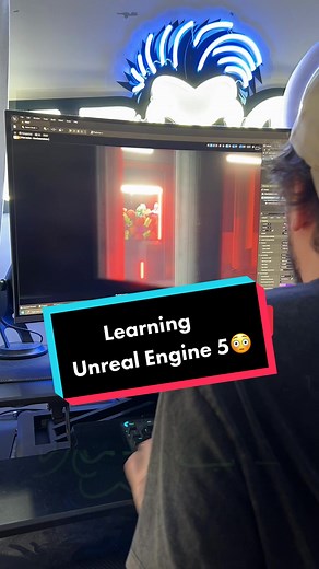 It’s so difficult to find time to learn new stuff these days! With the growing popularity of real-time 3D Production I’ve started to test the waters of the extremly daunting UE5 😂 #3dart #3d #UE5 #unrealengine #blender #c4d #motiondesign #animation