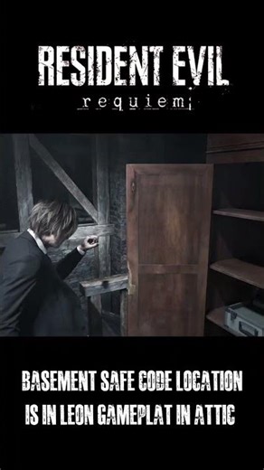 Basement Safe & code location- Resident Evil 9 #residentevil9 #re9 #tips #guide