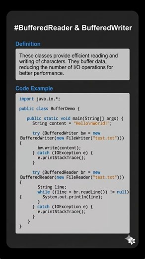 Buffered Reader & Buffered Writer in JAVA