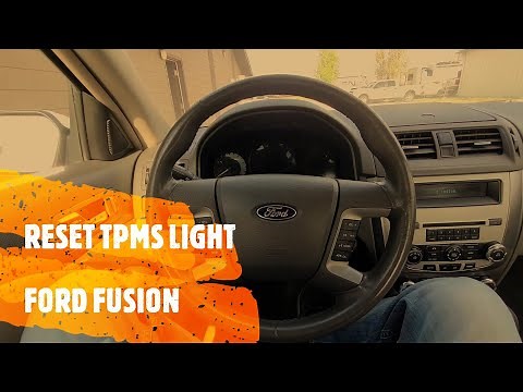 Reset / Clear TPMS Tire Pressure Light on Ford Fusion (2010 - 2012)