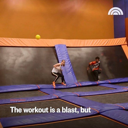 265K views · 166 reactions | Trampoline dodgeball is a lot harder than it looks! | Today Show | Facebook