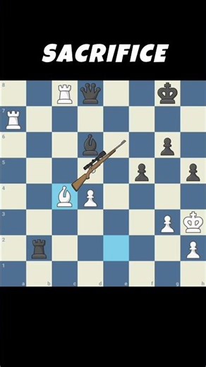 💀 Endgame Sacrifice 😁♟️ - #chess #chesspuzzle