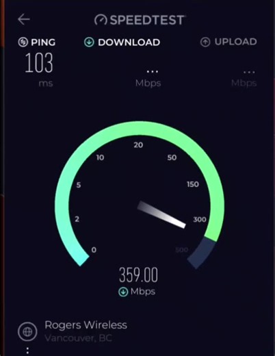 ROGERS 5G on Laptop via USB C teathering