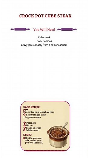 Crock Pot Cube Steak
