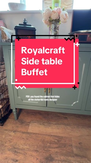 POV: you finally found the console table that makes your whole space look styled without even trying ✨ This soft sage green cabinet instantly gives vintage European charm meets cozy modern home. The paneled doors, antique-style handles, and elegant legs make it look like something you’d find in a little countryside villa… but it secretly holds all the clutter. Use it as an entryway table, coffee bar, dining room buffet, or behind-the-couch console. The adjustable shelves mean you can hide basket