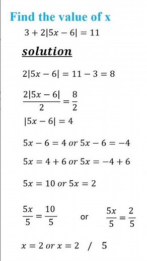 How to find absolute value equation