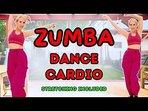 20 Min Zumba Dance Cardio Workout 🔥 Standing Fat Burn | No Equipment + Stretch