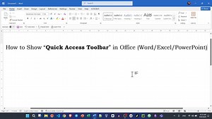តើ Quick Access Toolbar ជាអ្វី? How to Show Quick Access Toolbar in Office YouTube👉 https://youtu.be/YbinapOmCyc | Rean Computer 101 រៀនកុំព្យូទ័រ១០១