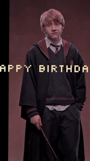 Happy Birthday to Ron Weasley from Harry Potter ✌️