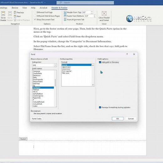 Never Lose a File Again: How to Show Full File Path in Microsoft Word