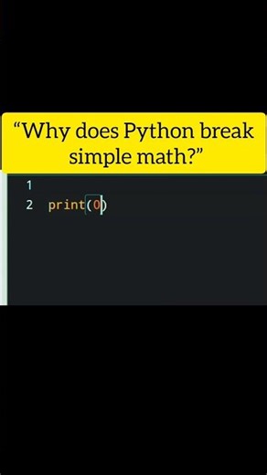 Why 0.1 + 0.2 Is Not Equal to 0.3 in Python 😱 #shorts #python #codingshorts #shortsfeed