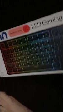 unboxing a new keyboard