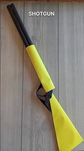 SHOTGUN ORIGAMI| HOW TO MAKE A PAPER SHOTGUN CRAFT| TUTORIAL| STEP BY STEP FOLDING| ART