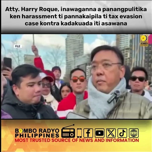 Impaganetget ni dati a Presidential Spokesperson Harry Roque nga awan ti pagibasaran dagiti reklamo