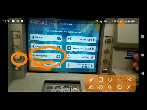 Como fazer depósito no Caixa eletrônico da Caixa.