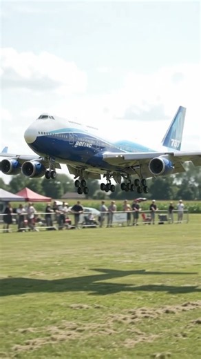 Incredible Scale RC Boeing 747 Low Pass & Touchdown