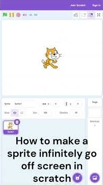 How to Make Your Sprite Infinitely Go Off Screen