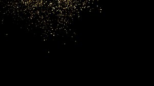 Golden Glitter Particles Rain