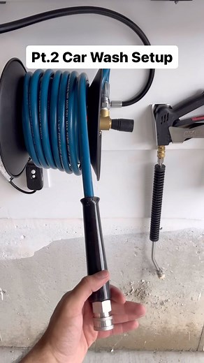 Part 2 of building a wall mounted pressure washer setup with a hose reel to wash cars at home #detailing #carguys #foamcannon #carcare #twobucketmethod #SmallBusiness #detailingcars #smallbusinesscheck #autodetailing #pressurewashing #detailingproducts | McKillans