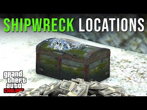 ALL SHIPWRECK LOCATIONS IN GTA ONLINE | How to Collect Daily Shipwreck Treasure Chests (Easy Guide)