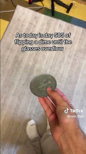 Flip 505 | Flipping A Dime Everyday Until The Glass Overflows #coin #coinflip #money