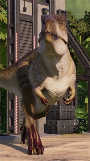 ARK Carcharodontosaurus Enters The Park and Fights Acrocanthosaurus!