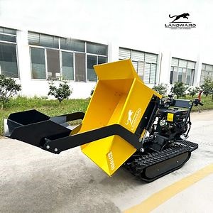 [Hot Item] Mini Dumper 500kg Agricultural Stand-Riding Loading Transport Truck Tracked Mini Dumper