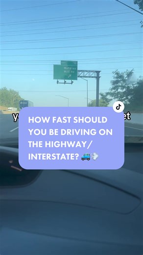 How fast should you really be driving on the highway/interstate? #nervous #provisionallicense #anxiety #learnhowtodrive #baddrivers #cars #driving #roadtest #driverseducation #fyp #trending #newdriver #driverslicense #driversed #beginnerdriver #permit #turning #speeding #highway