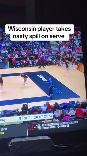 Wisconsin Volleyball Serve Fail Highlights