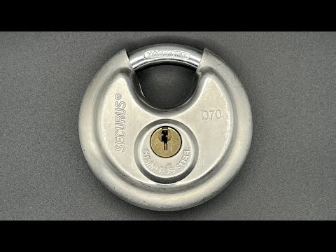 360) Securus D70 Moving/Storage Disc Padlock Picked