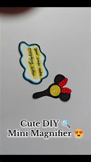 DIY Cute Magnifying Glass 🔍 | Handmade Mini Craft ✨#shortsfeed #craft #diy