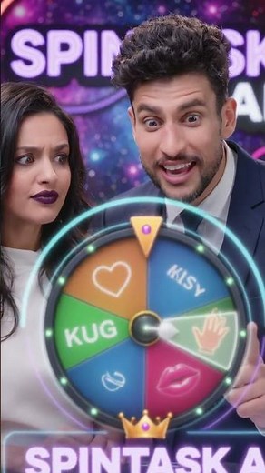 Boy & Girl Try the Viral Spin Challenge | Kiss, Hug or Slap? | SpinTask AI