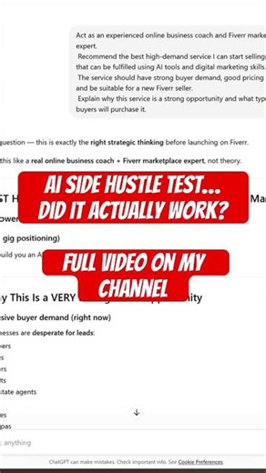 I Tried An AI Fiverr Side Hustle…