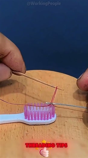 Easy needle threading tips #tool #sew
