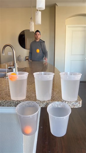 7.2K views · 46 reactions | Kitchen pong! #trickshot #asmr #satisfying #trendingreelsvideo | JM TrickShots | Facebook