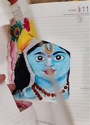 #jabaart #craftart #krishnadrawing