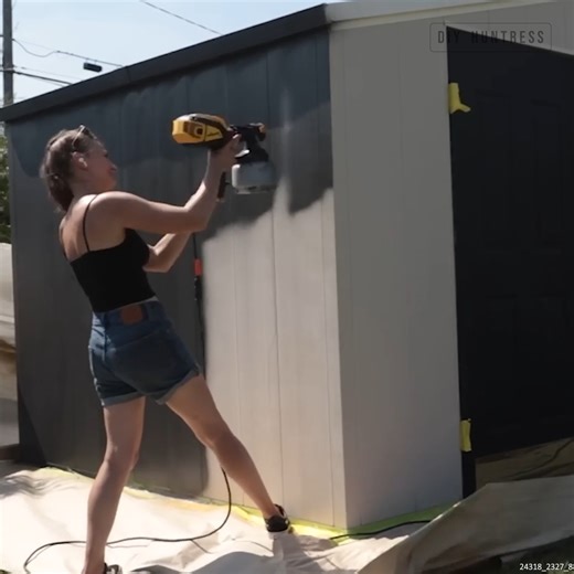Upgrading an old storage shed doesn't have to be expensive or time consuming. Here are a few easy ways I gave my storage shed a big makeover in one weekend! | DIY Huntress