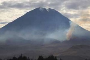 Cuadrilla del COER Arequipa se suma a labores para extinguir incendio forestal
