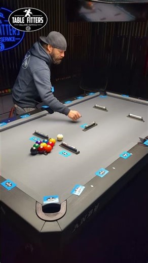 no, I'm not playing a game. I'm leveling this pool table...