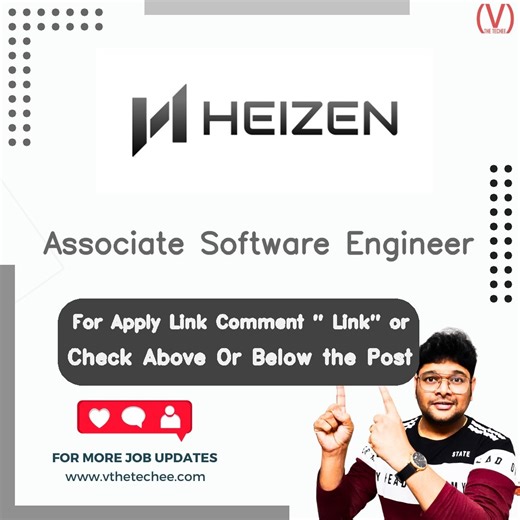 Associate Software Engineer at Heizen – Remote / Work From Home | Apply 2026 - V The Techee Jobs