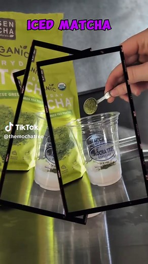 Iced Matcha. The vibe. The show. #Mochatree