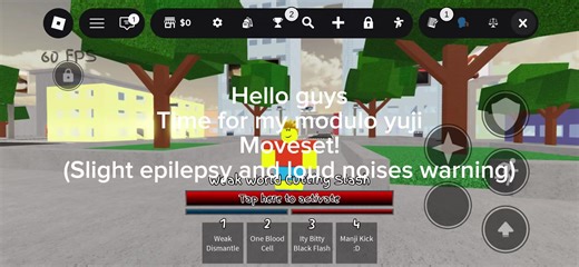 Showcase of my modulo yuji moveset! #jjs #jujutsushenanigans #roblox #modulo #moveset