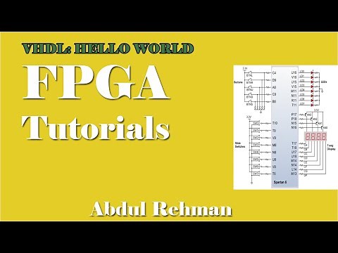 VHDL tutorial learn by example | xilinx ise tutorial | nexys 3 fpga | Hello world Program in VHDL