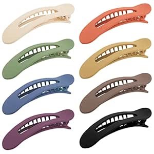 Hair Clips Pack - Alligator Snap Clips for Sectioning and Styling, Flat Non-Slip French Barrettes and Accessories for Women