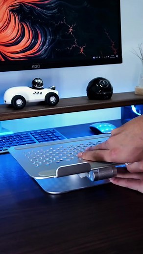 I really recommend this laptop stand that can rotate and lift. It is made of all-aluminum alloy and is stable and smooth. It is very easy to use for entertainment and office use #laptopstand #officegoodthings #Stand #reels | king Technology | Facebook