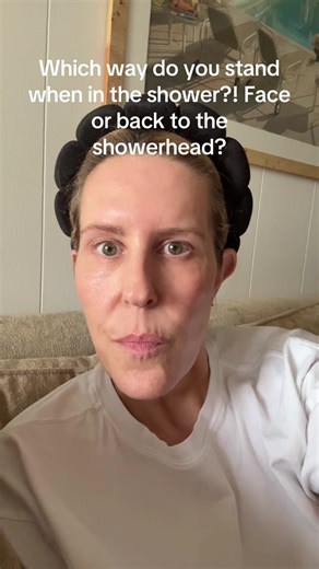 Shower Stance: Face or Back to the Spray?