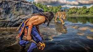 Native American & Biggest Panther Thon Gamex . . This game is the third installment in the Red Dead series and serves as a prequel to the 2010 game Red Dead Redemption. Set in a fictional depiction of the United States in 1899, the game can be played from both first-person and third-person perspectives. Players can freely explore its vast and interactive open world. Gameplay elements include horseback riding, engaging with non-player characters . . #rdr2online #viralvideo #gameplay #OMG #nigeria