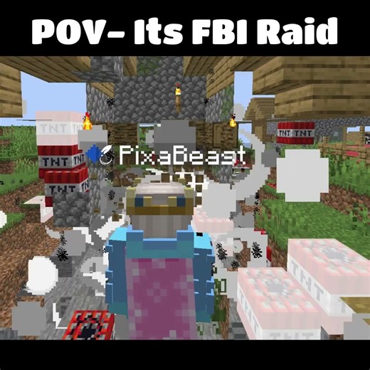 FBI RAID in Minecraft is CRAZY #shorts #minecraft