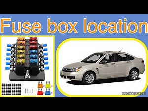 The fuse box location on a 2010 Ford Focus￼