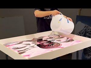 How to make an EPOXY TABLE / art & resin